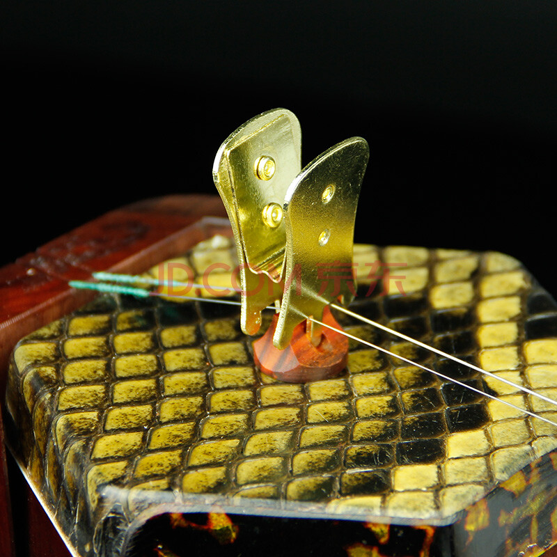 颂音坊 二胡专业弱音器金色二胡弱音器/消音器/琴码夹/黄金夹乐器配件