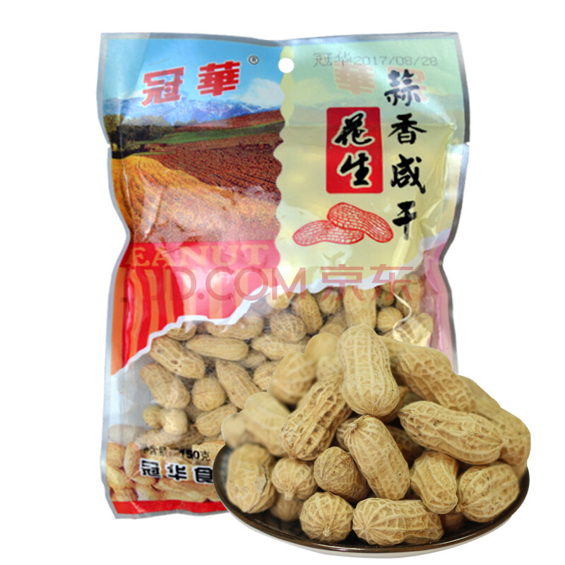 冠华 冠华 蒜香咸干花生150克 休闲零食 下酒菜花生炒货特产啤酒伴侣