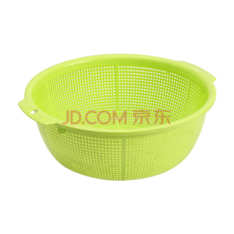 兰诗 洗菜筐 淘菜篓 厨房水果筐 菜筐 圆形收纳筐 收纳篓 沥水筐 果绿