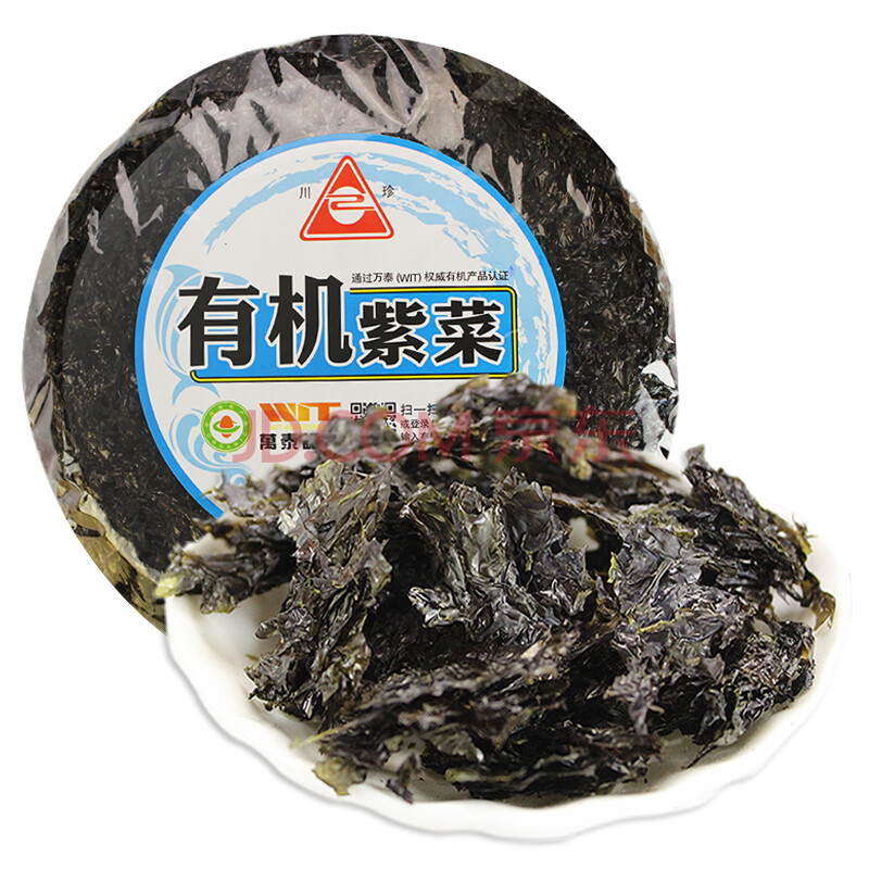 川珍 有机紫菜 干坛紫菜海产干货紫菜汤煲汤58g袋装