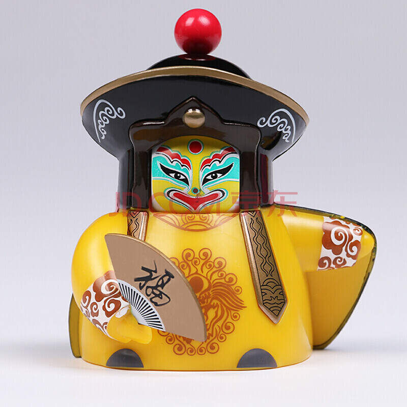 变脸娃娃川剧玩偶四川脸谱变脸玩具成都纪念品中国特色礼品送老外 黄