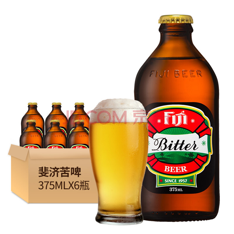 《【京东自营】斐济（Fijian Noni）苦牌啤酒 375ML*6瓶 39元》