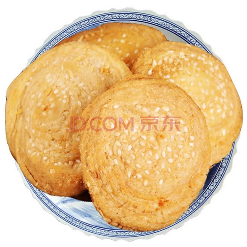 梓潼酥饼 四川绵阳特产手工制作七曲山无夹心糕点/可选味500g 纯甜