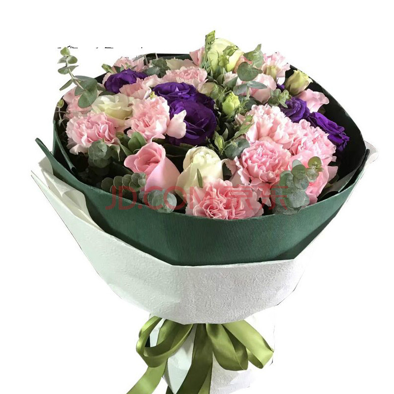 钰尚母亲节三八妇女节康乃馨花束鲜花速递同城长沙送妈妈长辈生日礼物