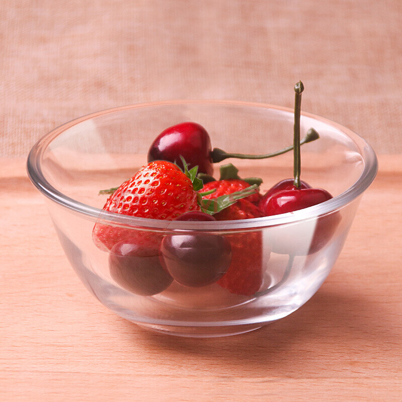 力诺(linuo) 水果沙拉玻璃碗透明耐热玻璃碗泡面碗保鲜拌菜碗微波炉碗