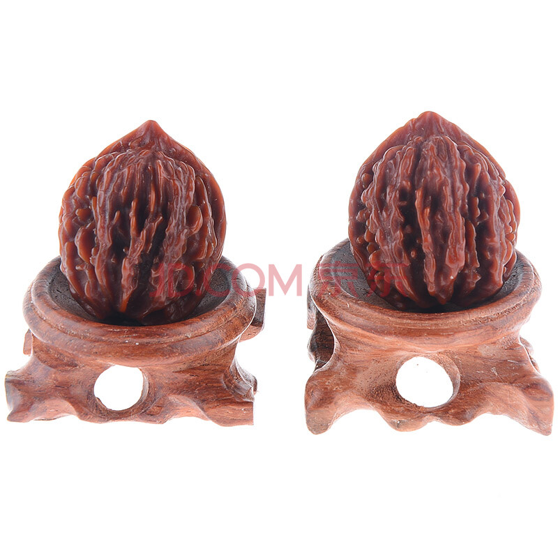 芷轩 陕西灯笼包浆文玩核桃 送领导礼品 手把件把玩 麻核桃 a款官帽