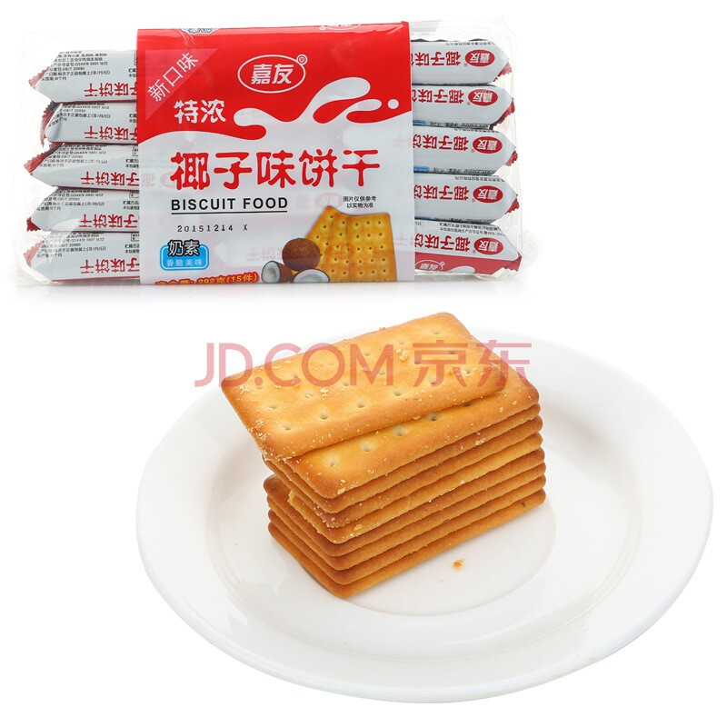嘉友 特浓椰子味饼干292g
