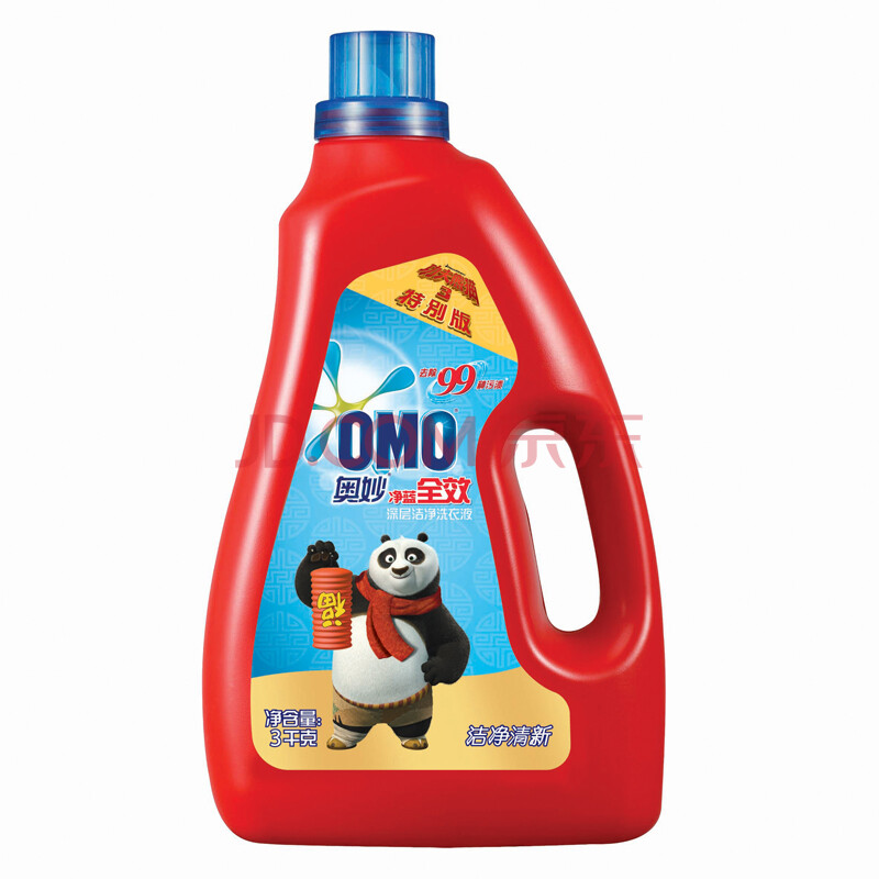 【京东超市】奥妙(omo)洗衣液 净蓝全效深层洁净3000g(新老包装随机