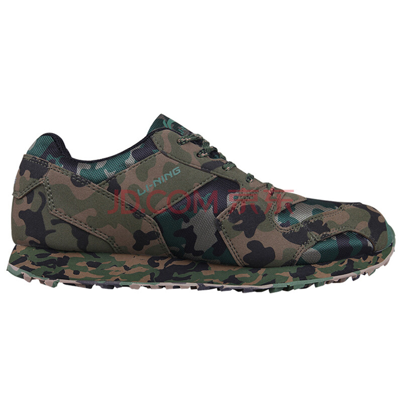 李宁迷彩鞋/丛林作业/慢跑跑步/秋冬军训鞋训练鞋/马拉松鞋ajjk036