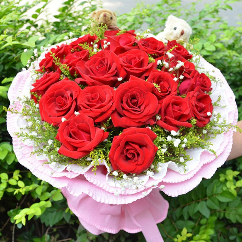 11/19朵玫瑰花宜昌宜都枝江市远安鲜花店父节全国预订鲜花速递 21 朵