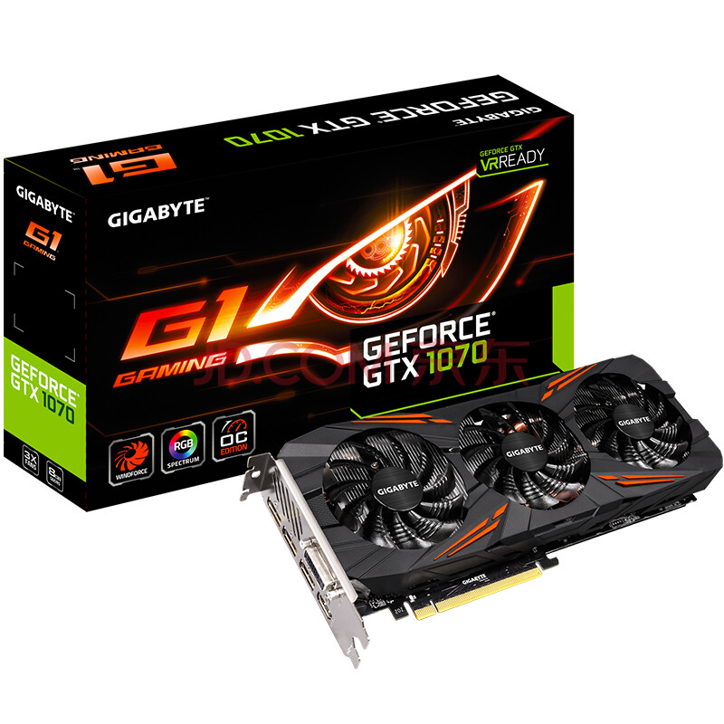 技嘉(gigabyte) gtx1070 g1 gaming 非公版 8g 独立游戏显卡