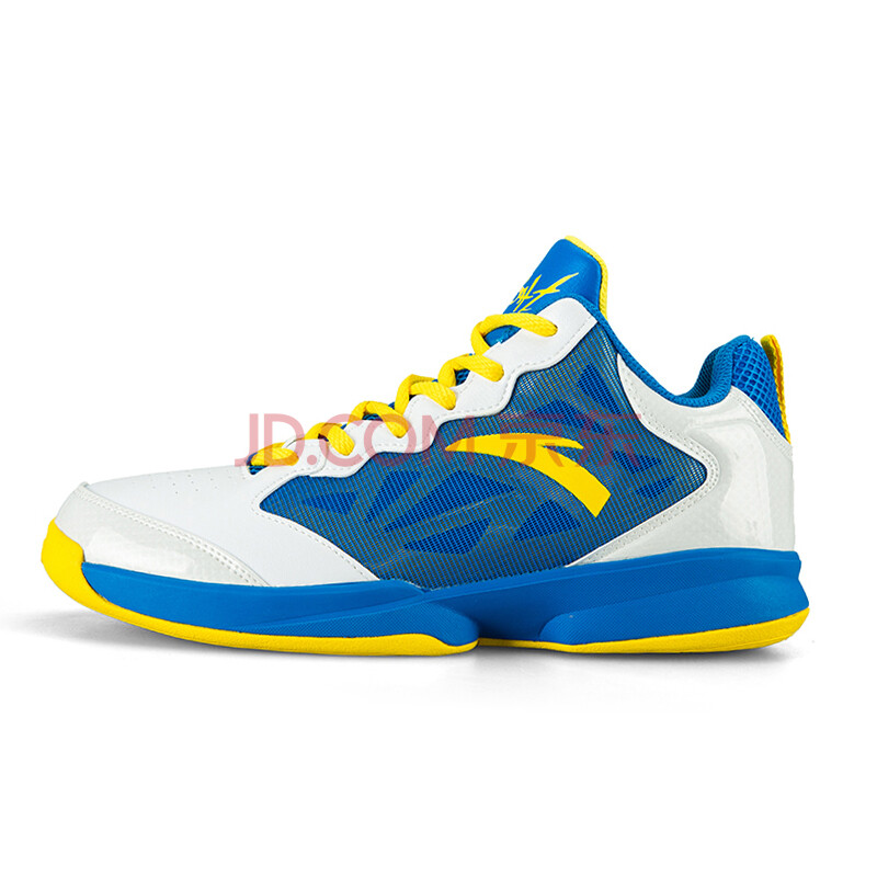 鞋2016新款夏季霸道减震耐磨运动鞋11621105 -2安踏白/魅力蓝/鸡蛋黄