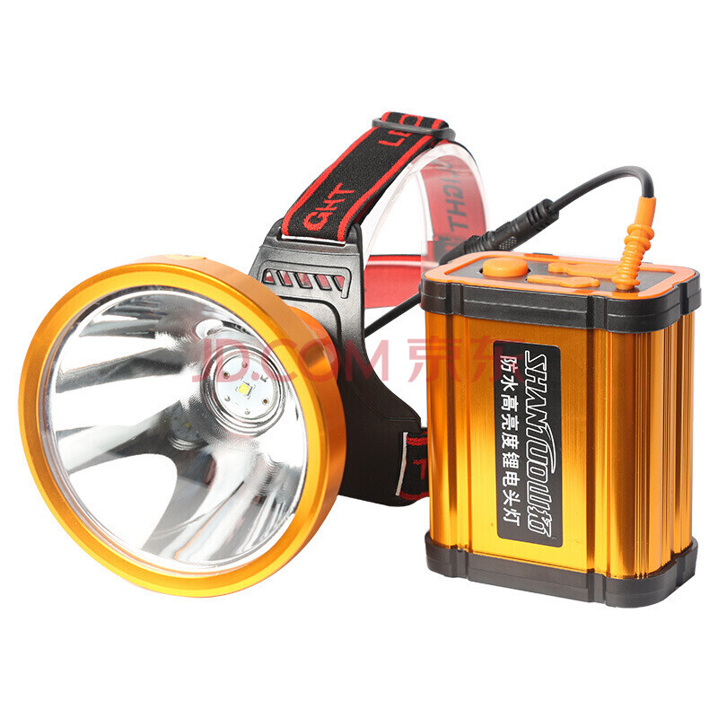 京东好货户外用品头灯强光充电超亮头戴式钓鱼灯p50灯珠远射led矿灯