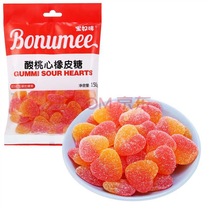 宝奴咪宝奴咪酸桃心橡皮糖 150g