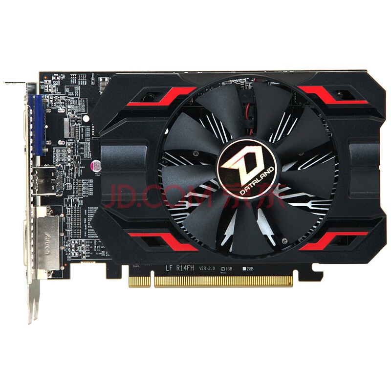 迪兰(dataland)r7 250 酷能 1g 800mhz/4500mhz 1gb/128bit gddr5显卡