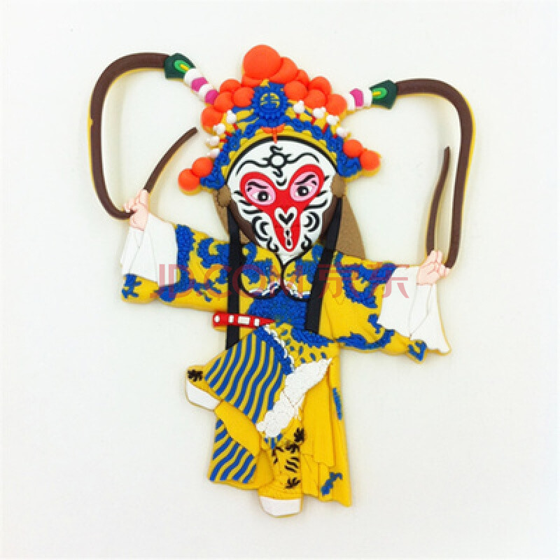 京剧脸谱立体冰箱贴 中国风礼品q版创意磁贴 送老外特色出国礼品 孙