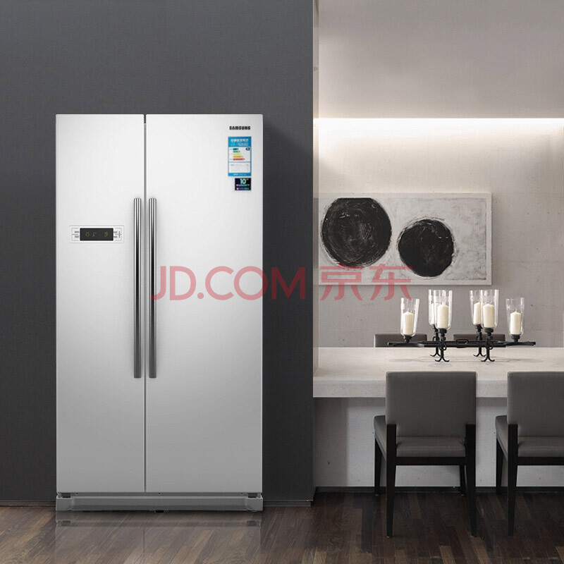 1日0点 Samsung 三星 RS542NCAEWW/SC 545L 风冷变频对开门冰箱 ￥1999史低（需预约）
