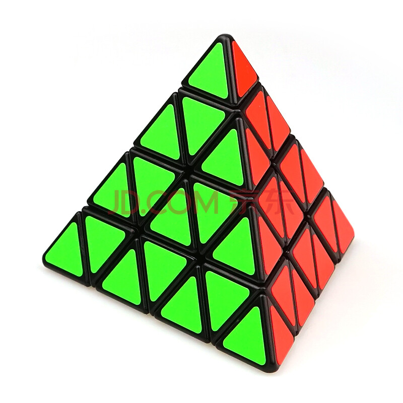 圣手四阶金字塔魔方 异形4阶儿童男女孩玩具减压高难度异形 黑色