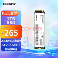 光威（Gloway）1TB SSD固态硬盘 M.2接口(NVMe协议) PCIe 3.0 Basic系列 读速高达2300MB/s