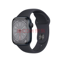 apple watch苹果手表s8 iwatch s8电话智能运动手表男女通用款 【S8】午夜色 标配 41毫米 GPS款 铝金属