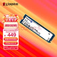 金士顿(Kingston) 1TB SSD固态硬盘 M.2接口(NVMe协议 PCIe 4.0×4)兼容PCIe3.0 NV2系列
