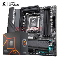 AMD R7/R5 7600X/7700X搭技嘉 B650M AORUS ELITE主板CPU套装 技嘉 B650M AORUS ELITE AX R5 7600(散片)CPU套装(带核显)