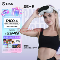 PICO 4 VR 一体机 8+256G【畅玩版】 VR眼镜头显 非AR眼镜 3D眼镜PC体感VR设备智能眼镜串流礼物/送礼游戏机