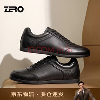 零度【赠京东家政】时尚薄底日常通勤男鞋新款头层牛皮舒适防滑休闲鞋