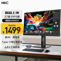 HKC 27Ӣ 4K IPS Type-C 90WʼǱ HDR400Ļ Ⱞ۹ɫ תʾ P272U Pro