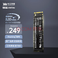 致钛（ZhiTai）长江存储 512GB SSD固态硬盘 M.2接口（SATA总线）SC001 Active系列