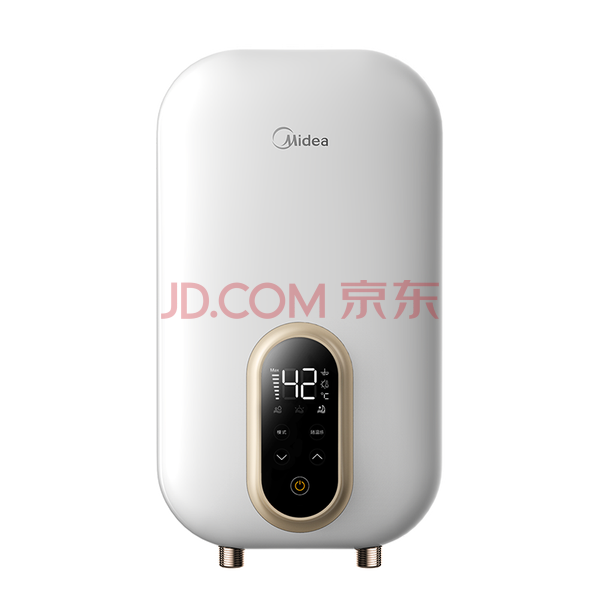 美的（Midea）即热式热水器 宽压变频家用商用冲凉淋浴 速热快热非厨宝非燃气非水龙头 DSF70U极地白