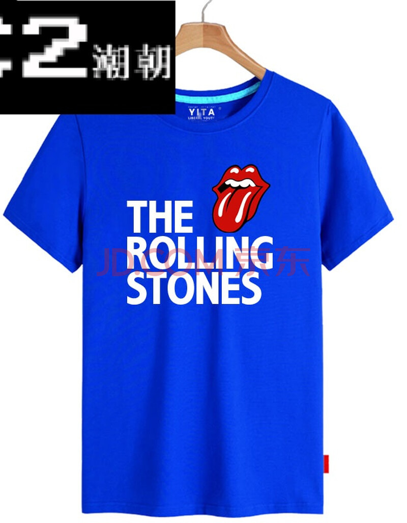 c2潮朝the rolling stones滚石乐队t恤短袖男女金属摇滚dj电音乐半袖