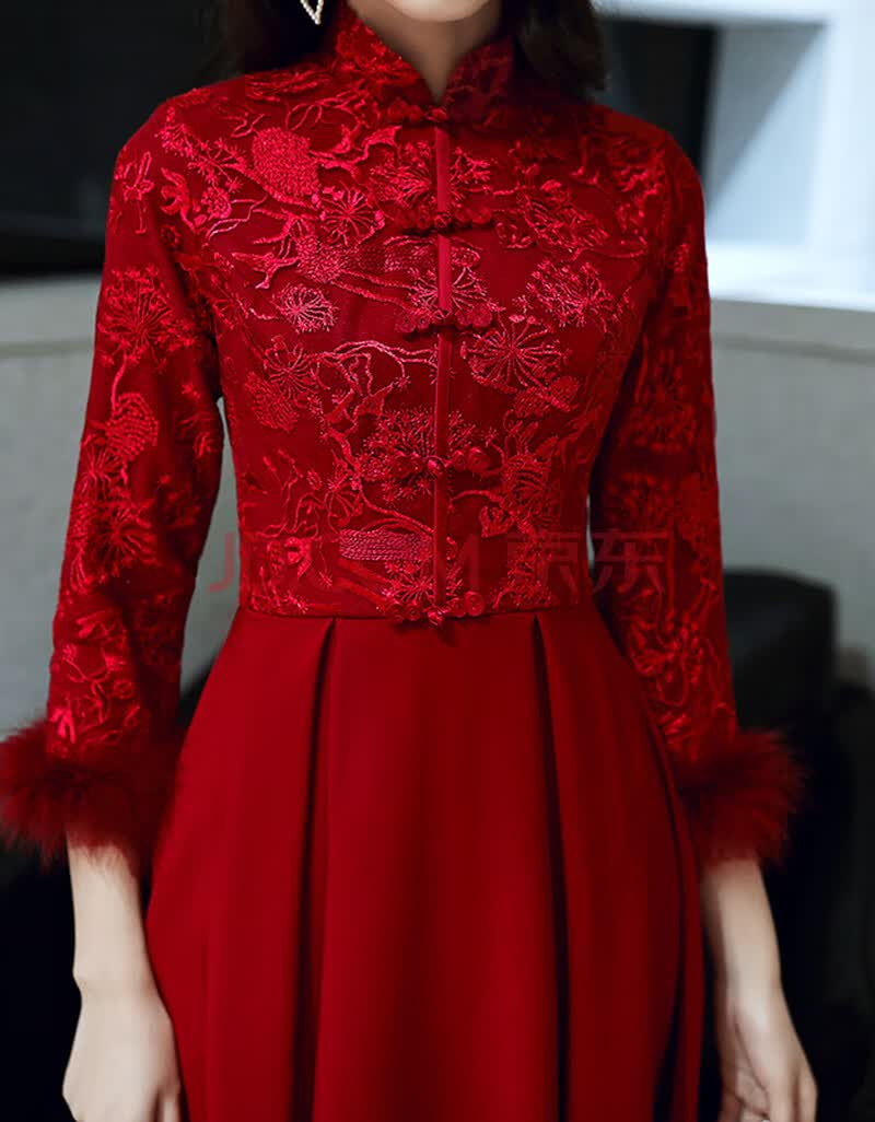 女装 礼服 鸟之语(niaozhiyu) 【高档品牌】高端轻奢女王贵妇人冬季