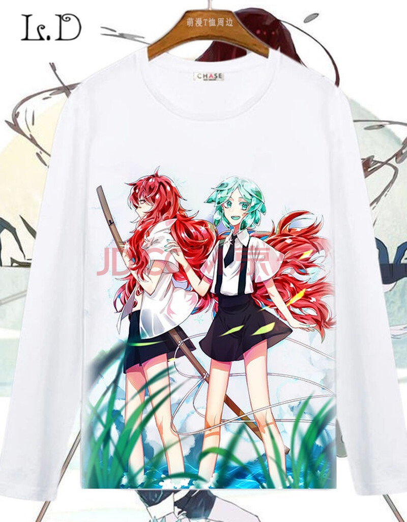 宝石之国周边长袖t恤磷叶石辰砂二次元动漫衣服春秋男女上衣 08 m
