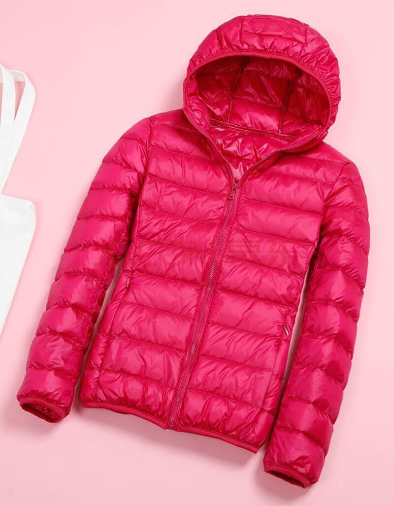 2020秋冬韩版轻薄大码羽绒服女短款修身时尚连帽轻便显瘦立领外套sn