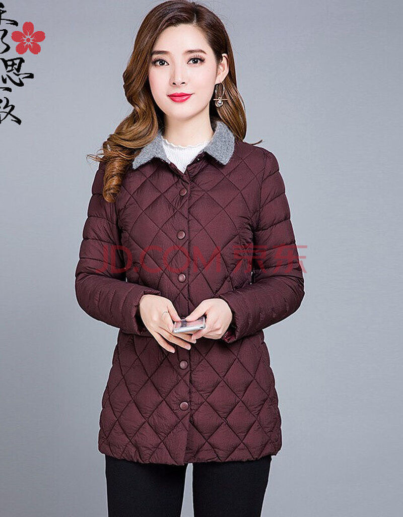 秀思薇 棉服女款短外套女士秋冬装棉衣女韩版大码女装时尚轻薄保暖