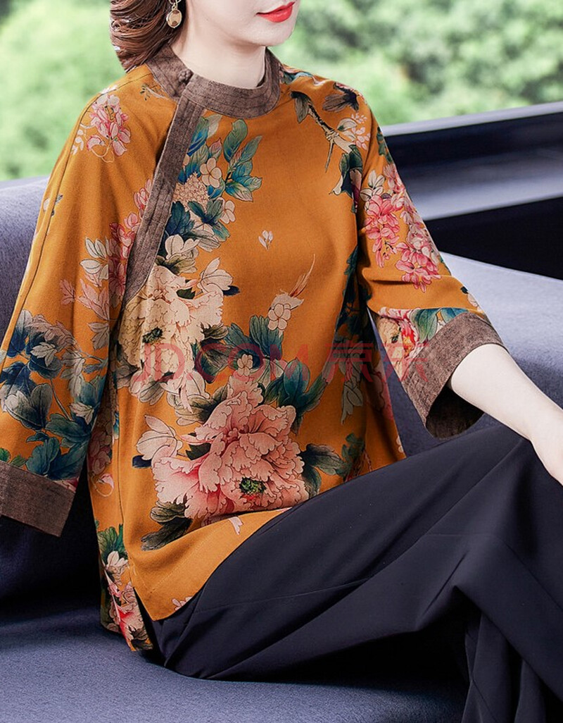 唐装中国风改良版女时尚旗袍式上衣民族风宽松中式服装汉服复古衣定制