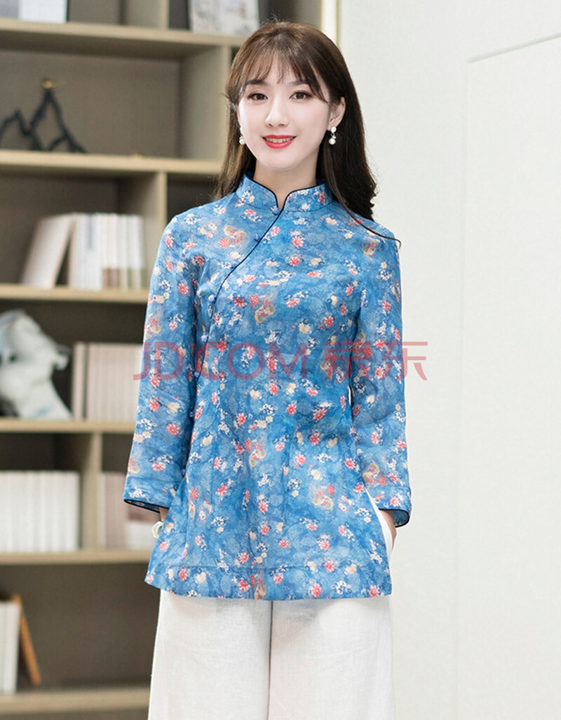 民族风日常茶道禅修服中式女装 j319 s【图片 价格 品牌 报价】-京东