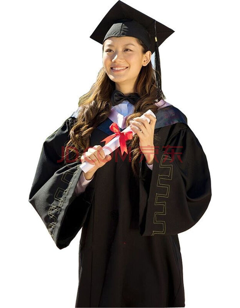 恒源祥 同款学士服 大学毕业礼服学院风成人文科理科学士服垂布披肩