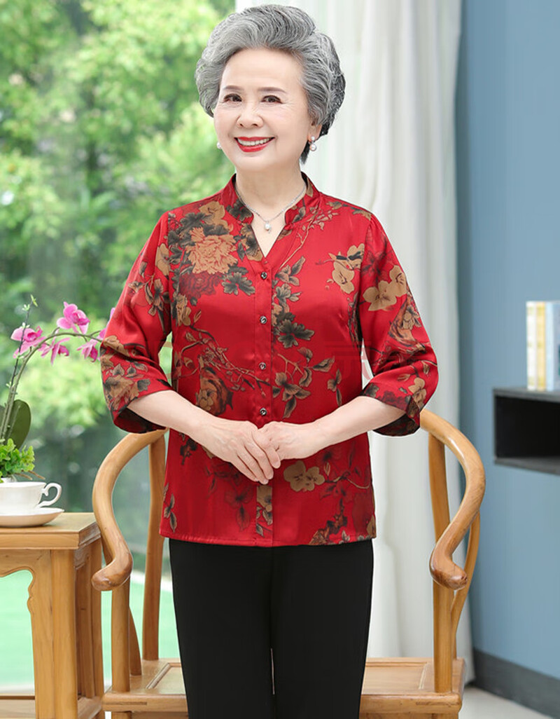 夏季老太太过寿衣服夏装祝寿送老人生日礼物60-70老奶奶80-90岁大寿