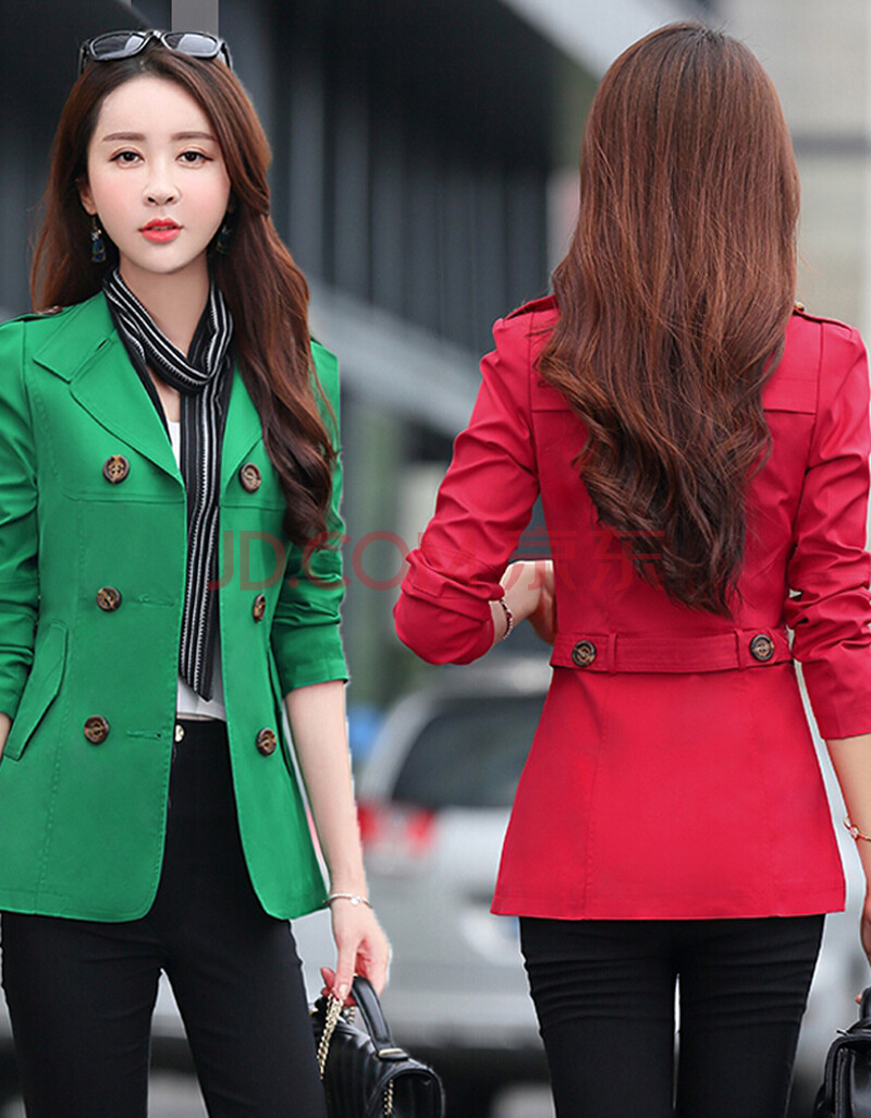 韩版外衣服30-35-40岁春秋装中年女装妈妈装短款风衣短装秋天外套