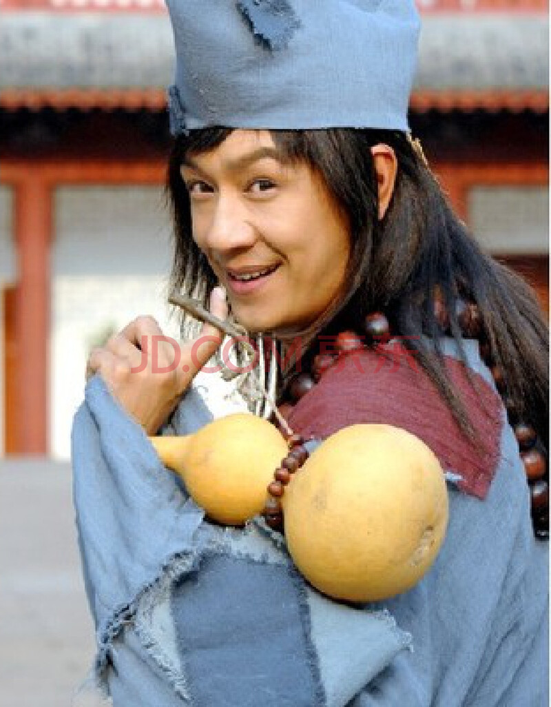 活佛济公舞台戏服陈浩民同款演出服饰 浅蓝色衣服(上衣 裤子 帽子) xl