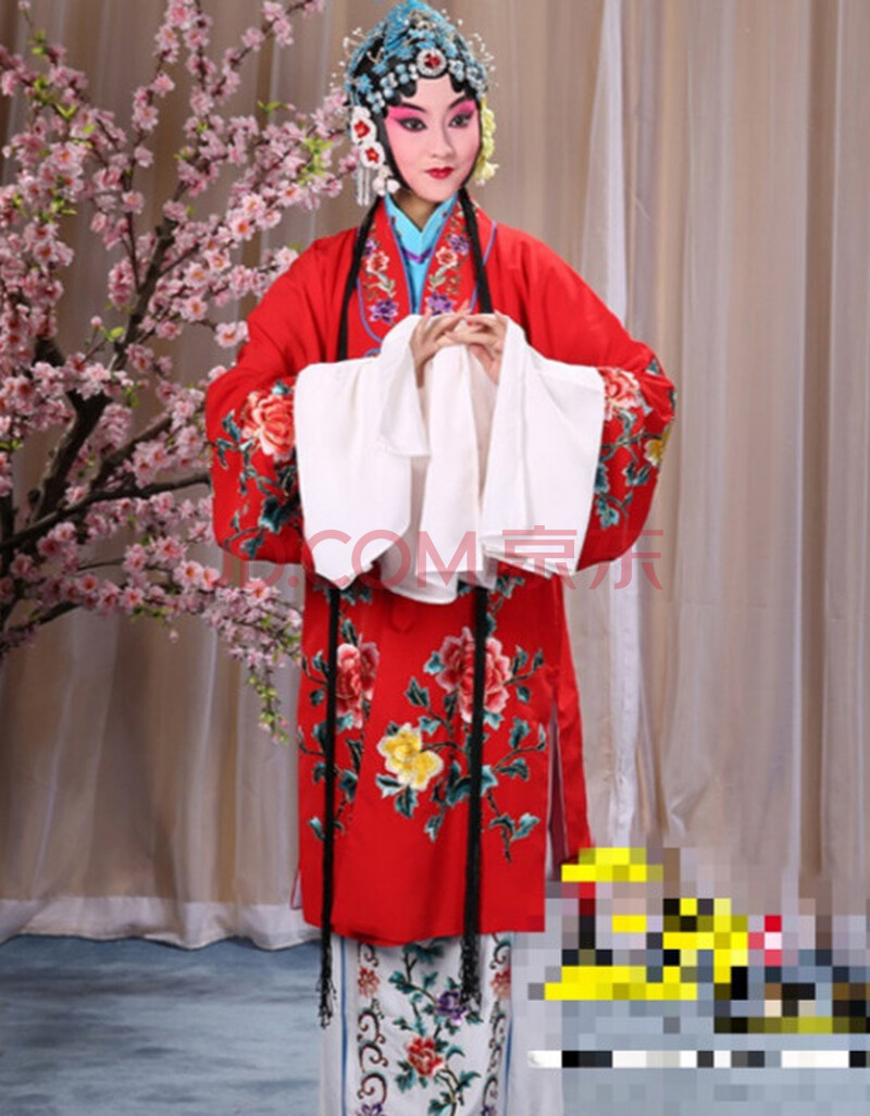 桢译戏服京剧服装 戏装京剧越剧黄梅戏曲服装演出服青衣水袖花旦戏服