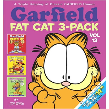 加菲猫英文原版漫画?garfield fat cat13 进口故事书