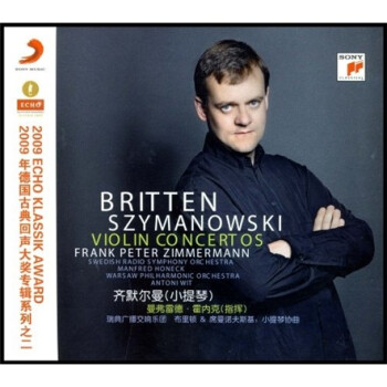 Ĭ&ϯŵ˹СЭCD Britten Szymanowski Violin Concert os Frank Peter Zimmermann