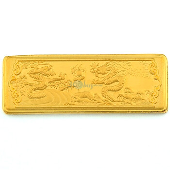 萃华金店-千足金黄金生肖金条-生肖龙(10g)