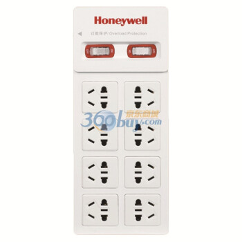 Honeywell 霍尼韦尔 EPO1008R 红色力量 电源插座（新国标、2米线、8位）