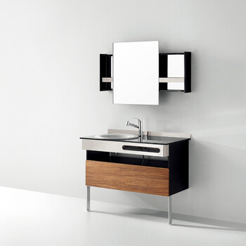 尚高卫浴(suncoo) 浴室柜 多层实木板 pvc板材 尼姆320 木纹色