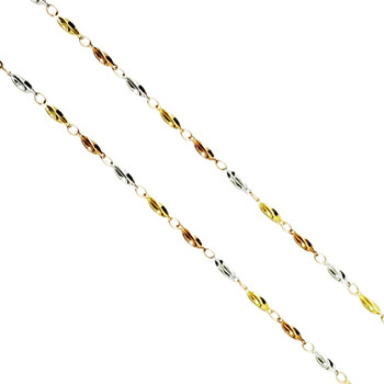 今上珠宝 杨桃链 18k金项链