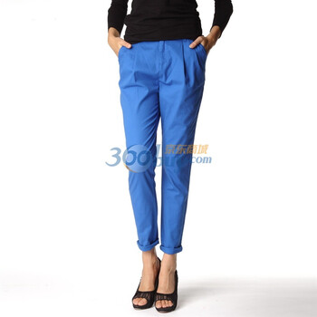 giordano佐丹奴 休闲裤 女简-锥形小脚卡其裤 01411052 蓝色 28